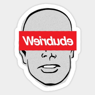 Weirdude face logo 3 Sticker